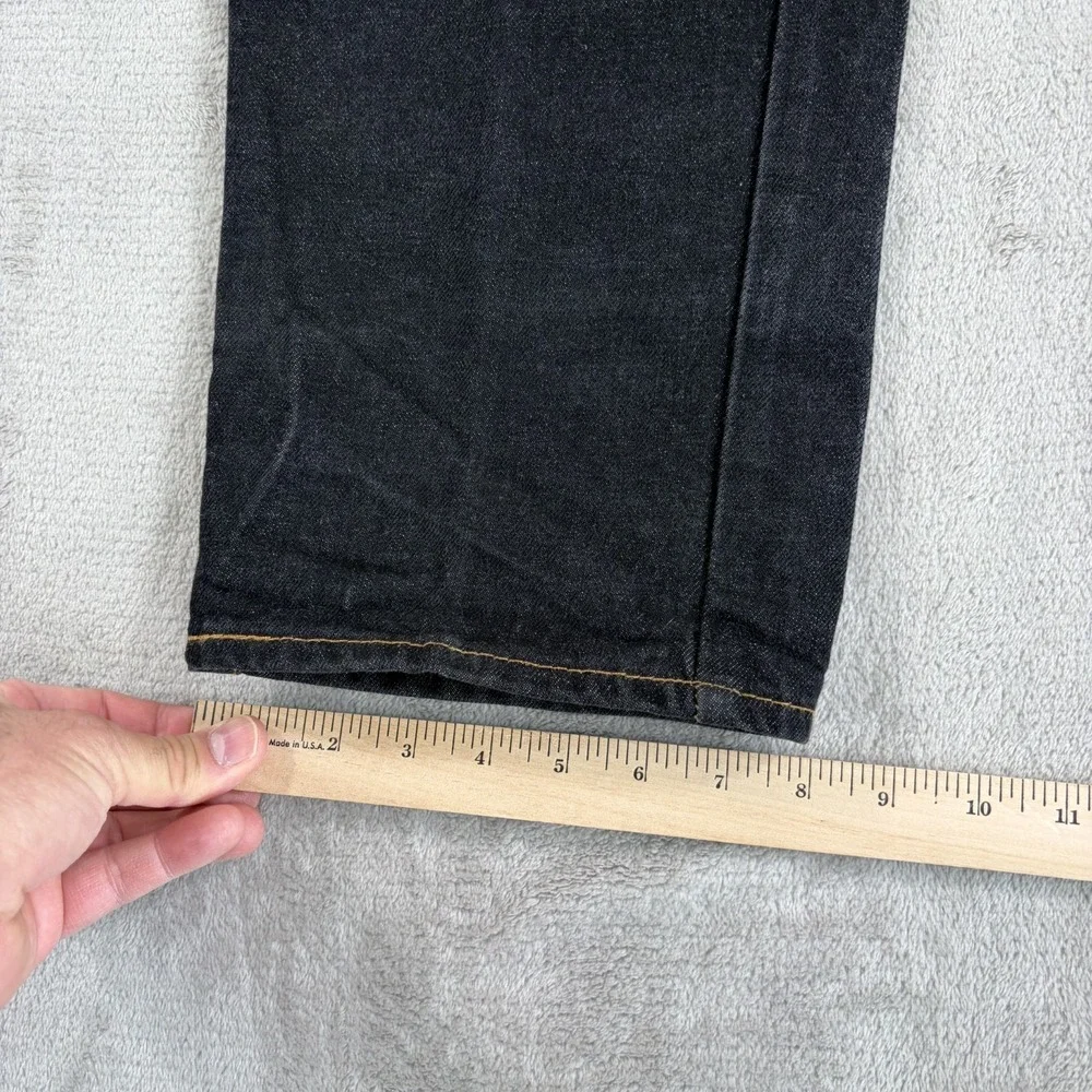 Vintage Levi 501‎ Button Fly Jeans Men Fits 36x34 (Tag 36x32) Black Denim USA